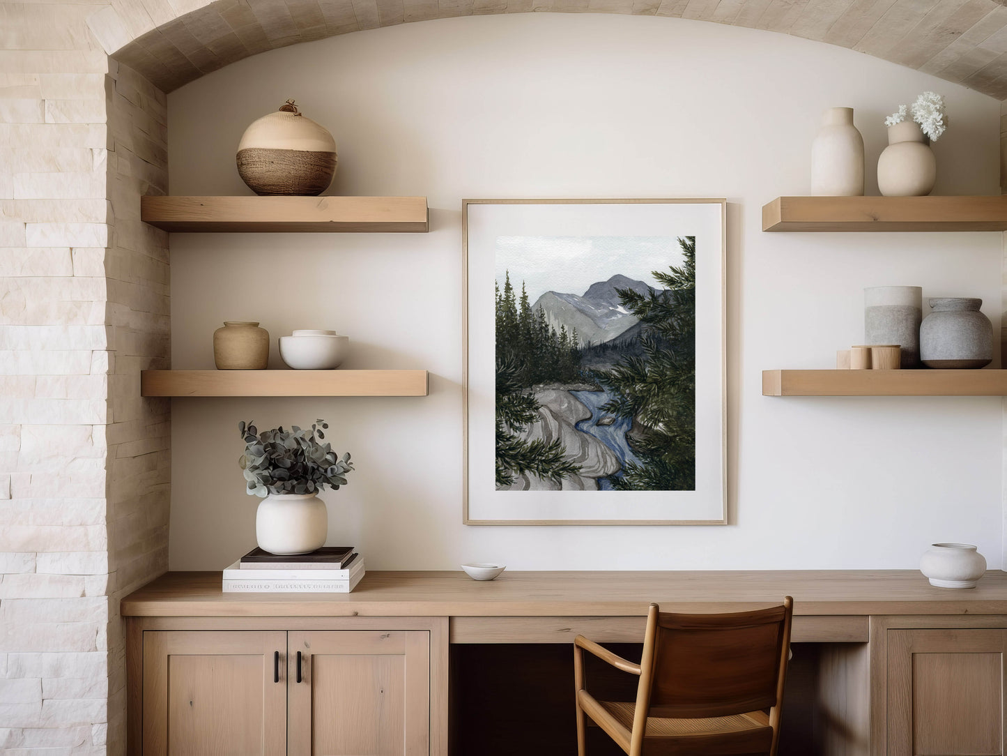 "Shadowed Pines" A Heart of the Mountain Print