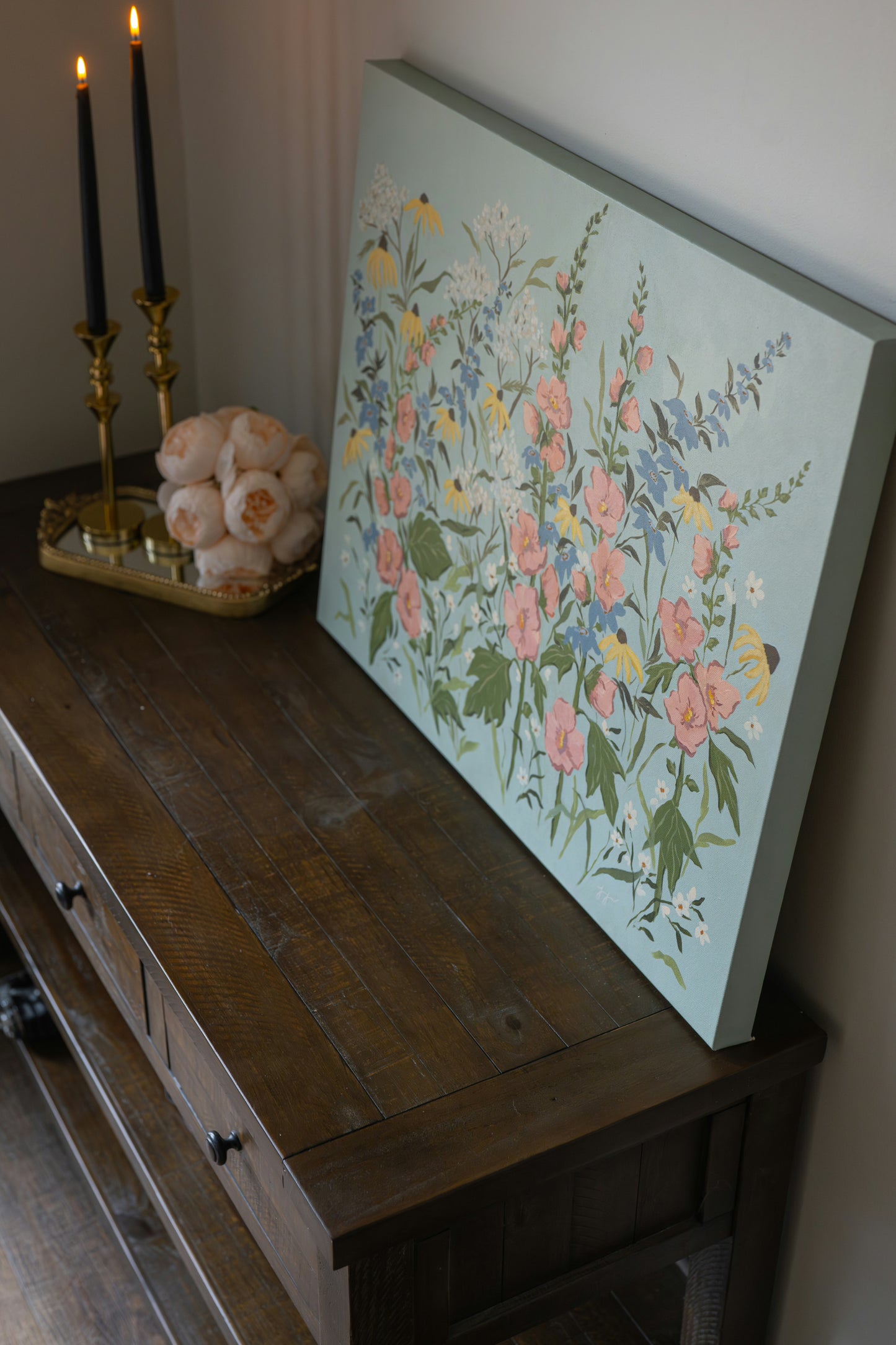 Where I Wander: Along the Garden Path 24x30 in