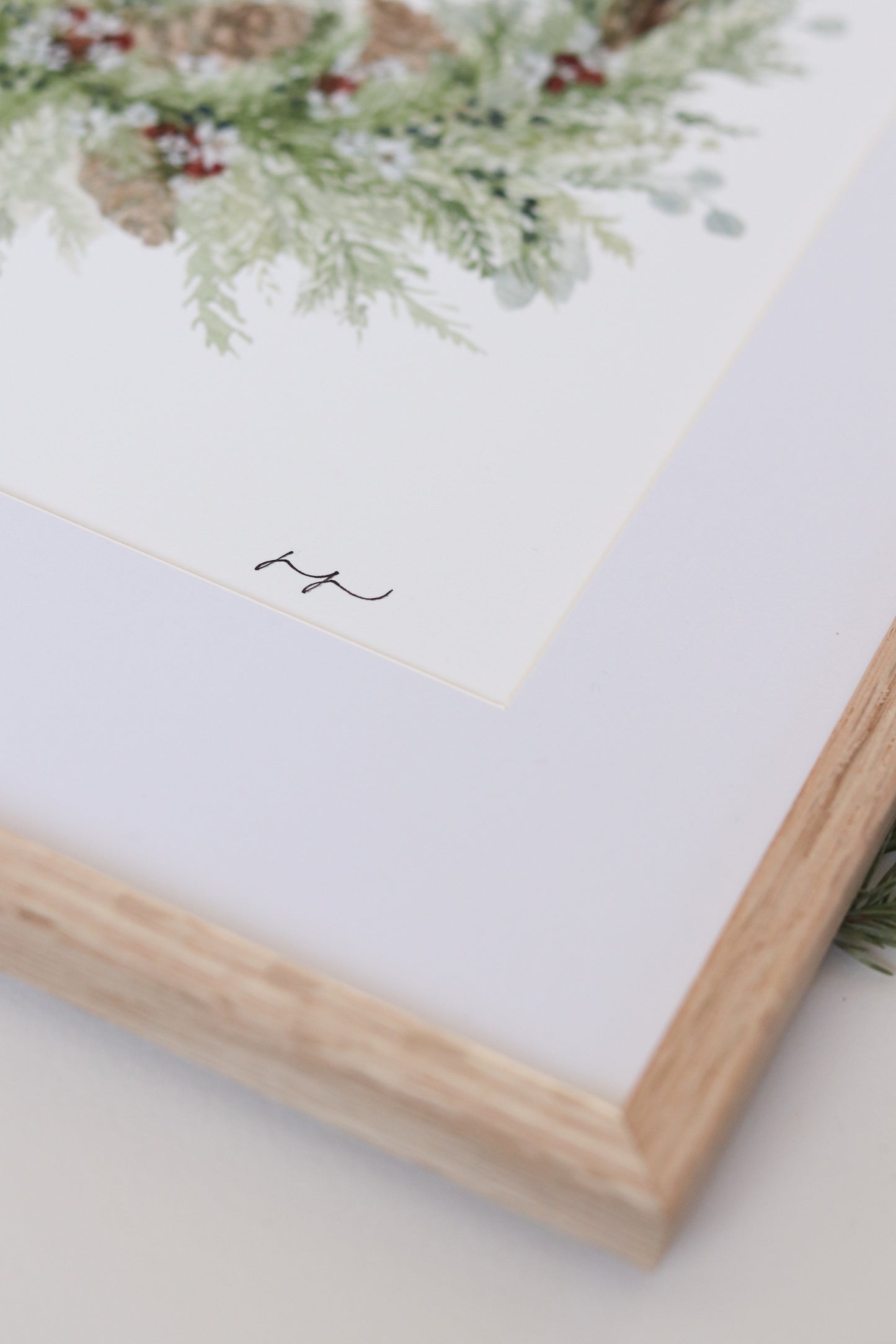 Christmas Wreath Print