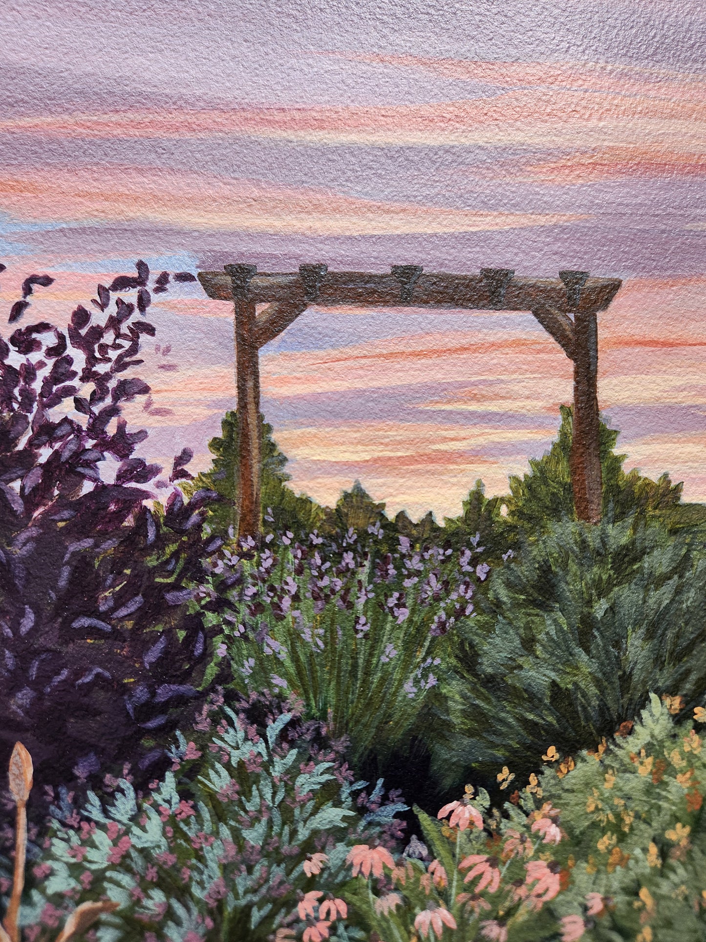 Cottage Gardens: Because He Lives 11x14