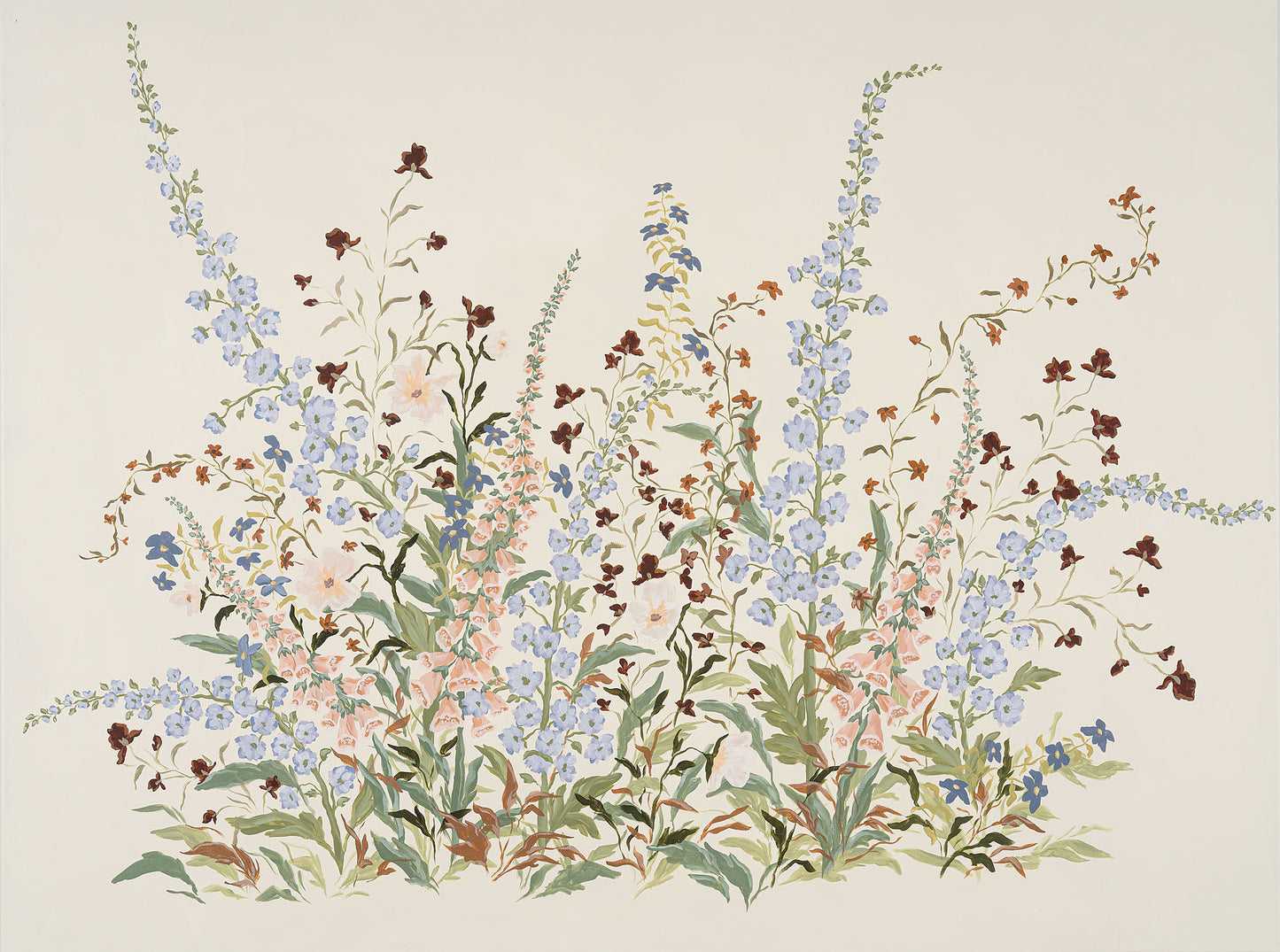 Where I Wander: Tended and Wild 36x48 in