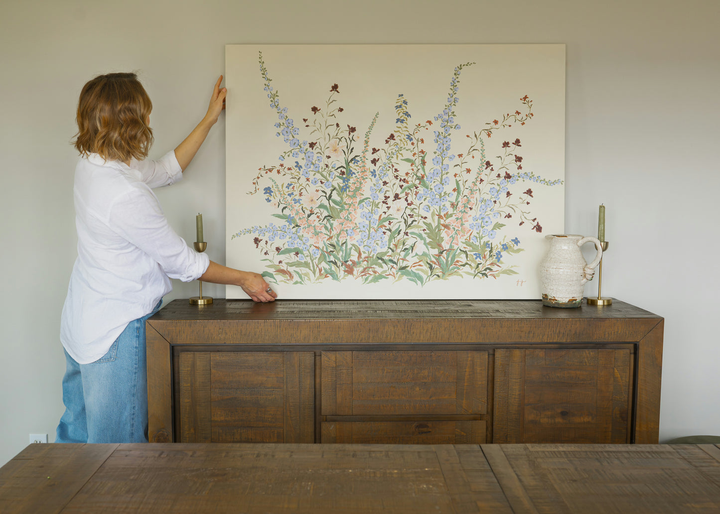 Where I Wander: Tended and Wild 36x48 in