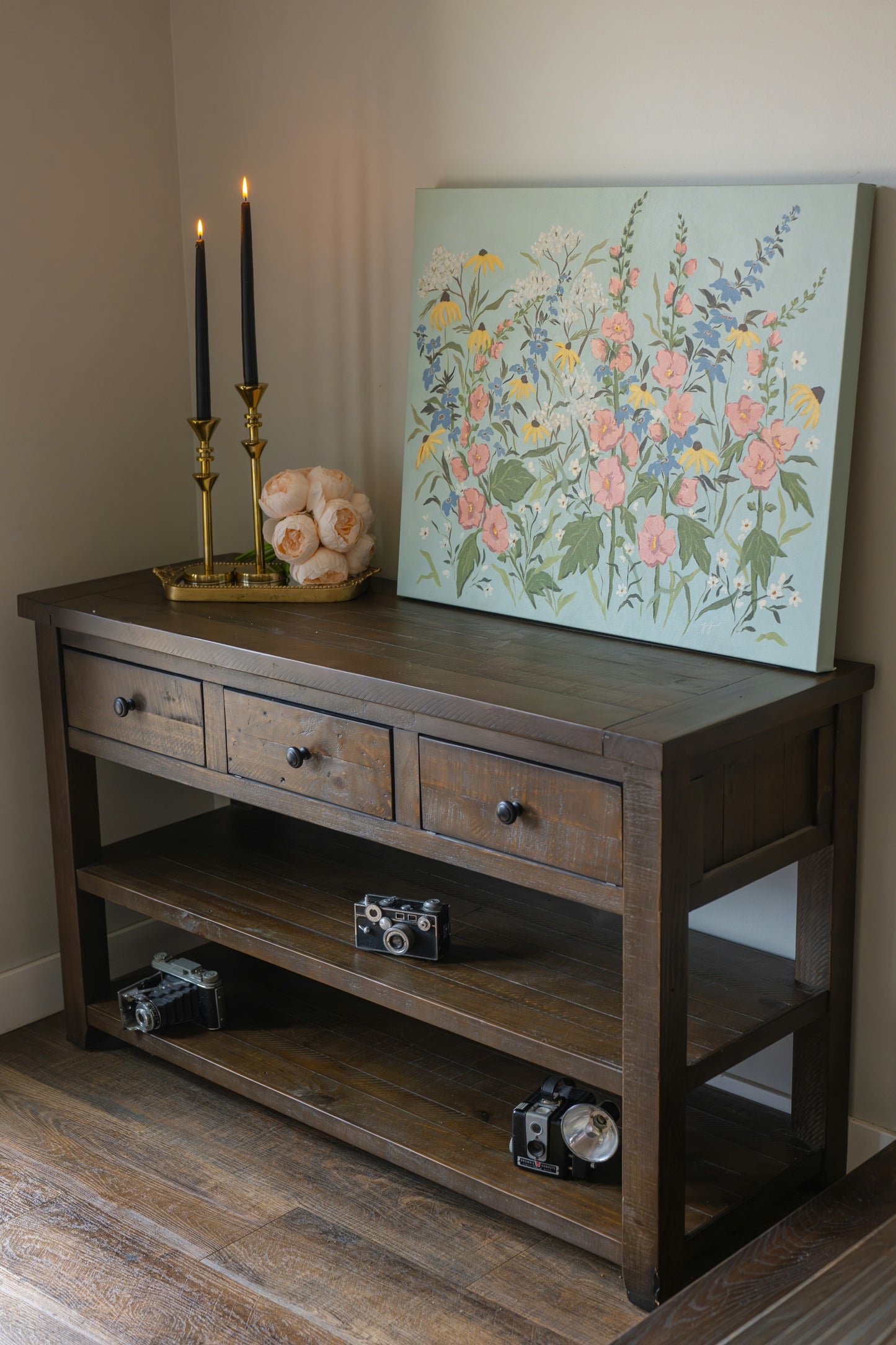 Where I Wander: Along the Garden Path 24x30 in