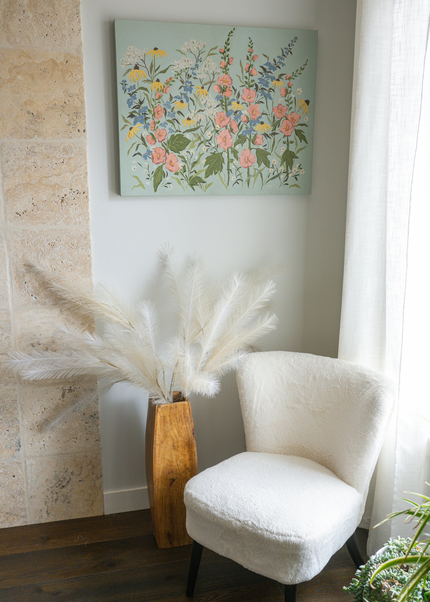 Where I Wander: Along the Garden Path 24x30 in