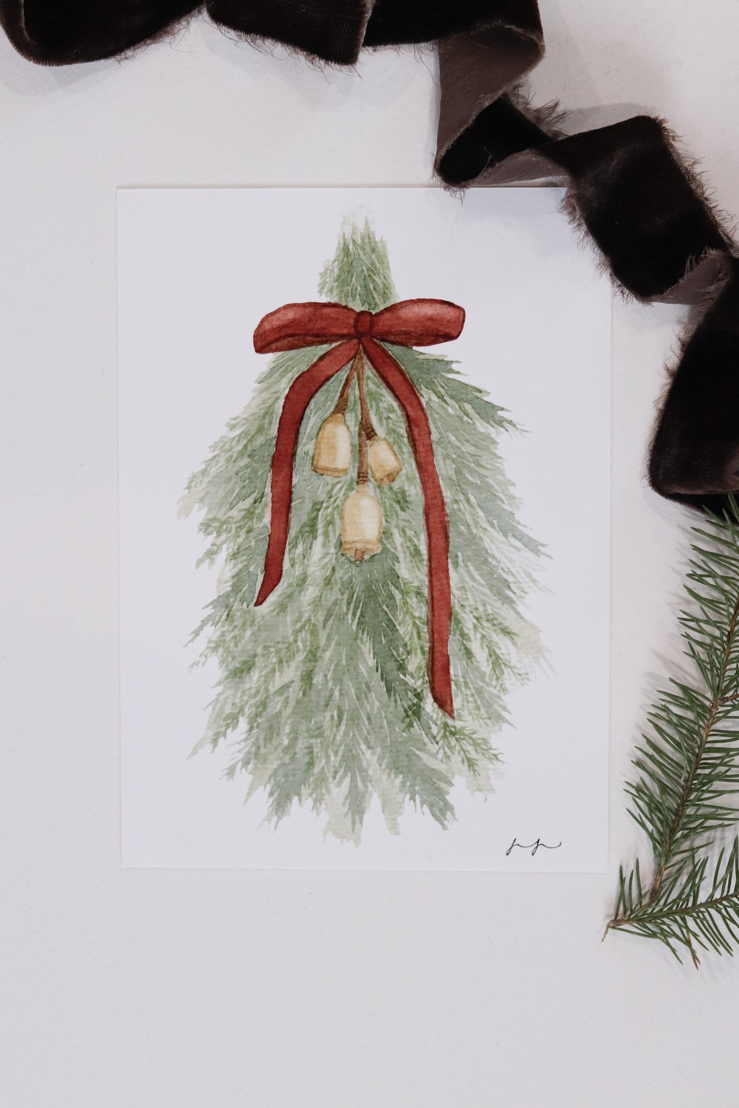 A Festive Garland Print