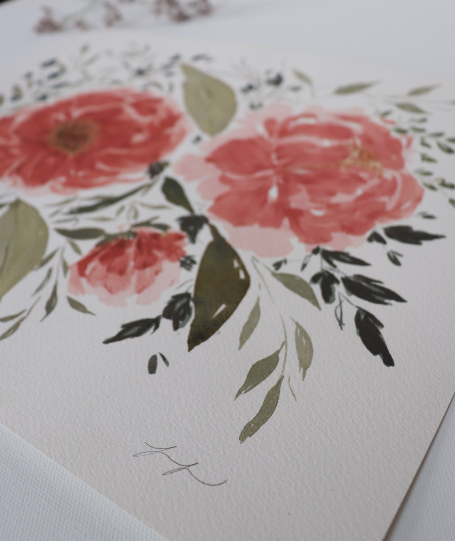 A Whimsy Daydream: She Dreamed in Peonies 11x14