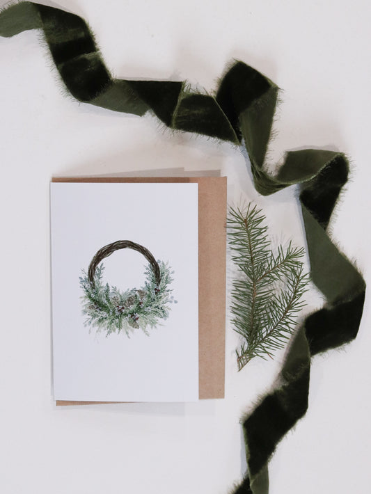 Christmas Wreath Greeting Card